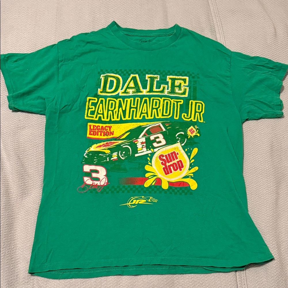 Dale Earnhardt Jr. Kids Green Racing Tee